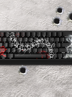 羊刀线稿系列动漫主题键帽PBT材质个性定制键盘帽侧刻白色二次元