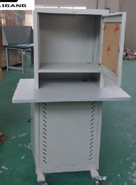 麦冈非标MG-D005工控机柜机箱防尘网络柜移动单门工业电脑柜现货