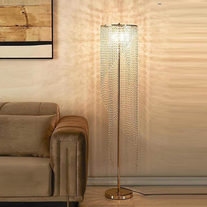 欧式奢华水晶落地灯客厅卧室酒店样板房装饰灯floorlamp现代 高档