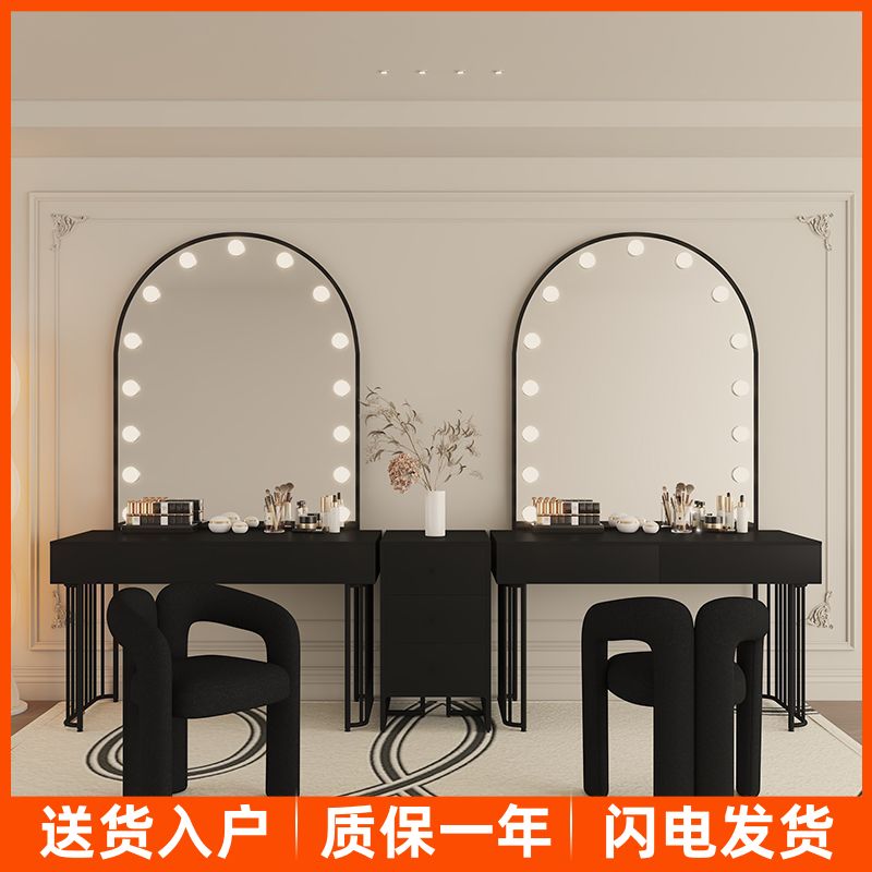 影楼化妆桌椅奶油风专业
