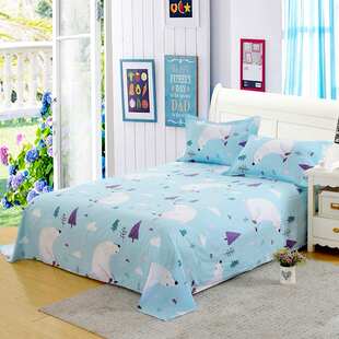 纯棉单件床单学生单人双人全棉布被单夏季1.2米1.5米1.8米床