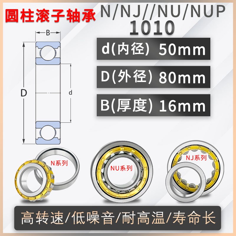 日本进口圆柱滚子轴承 NJ/NU/N 1009 1010 1011 1012 1013--ECM