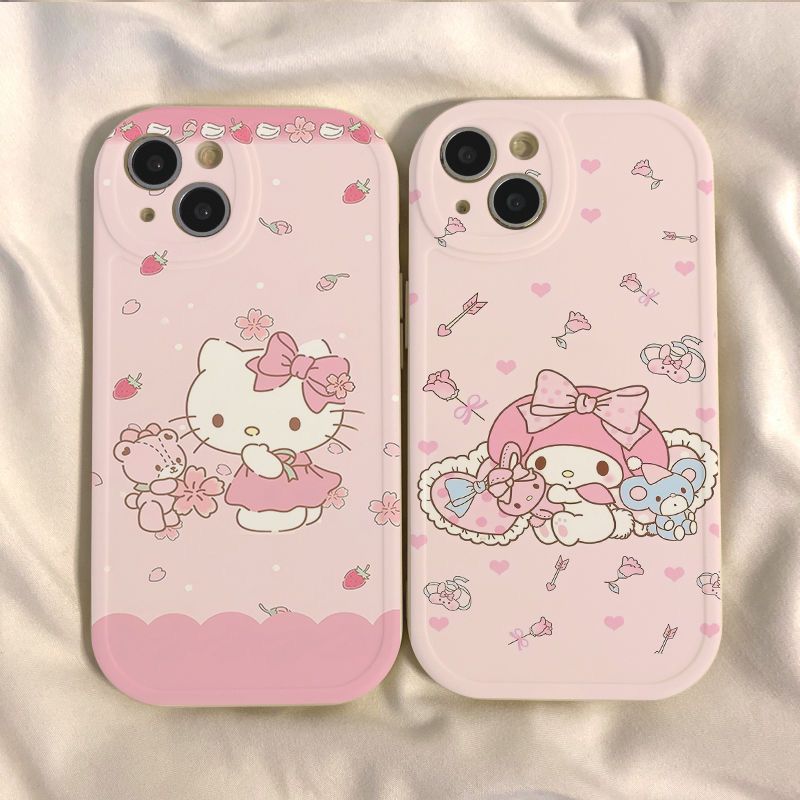 裙子KT猫适用iPhone15手机壳苹果16promax小米14少女nova12华为mate60可爱vivo荣耀100高级opporeno12红米k70