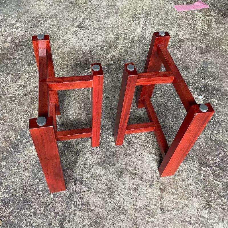 实木桌腿红花梨木支架原木茶几大板桌脚茶台茶桌脚餐桌支撑垒德株