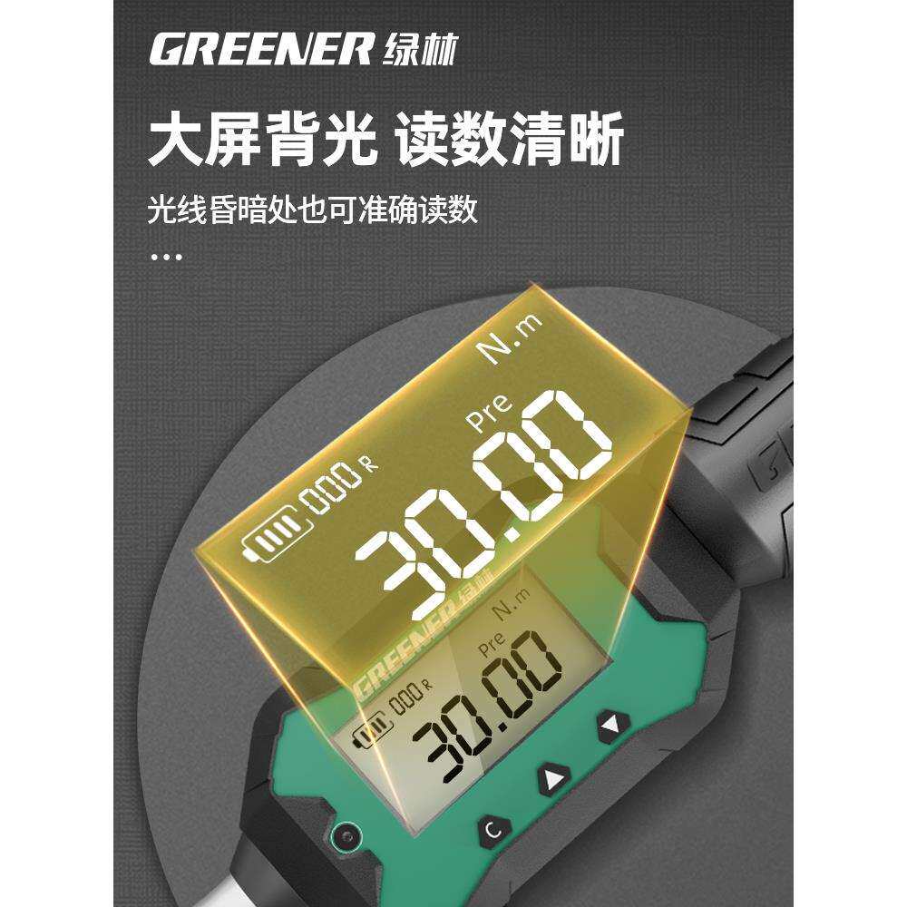 9P1E数显扭力扳手高精度可调节预置式力矩定扭公斤火花塞扭矩