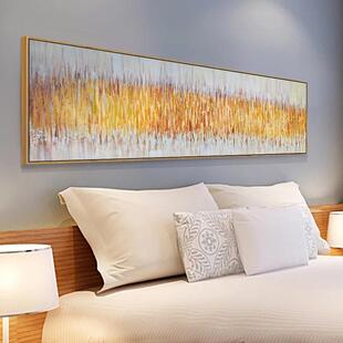 卧室装饰画睡房床头背景京瓷抽象挂画图案客厅青少年单张床后壁画