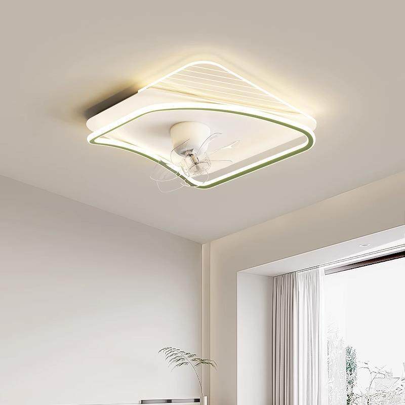 客厅吸顶灯现代简约全光谱静音摇头风扇灯主卧室灯具组合全屋套餐