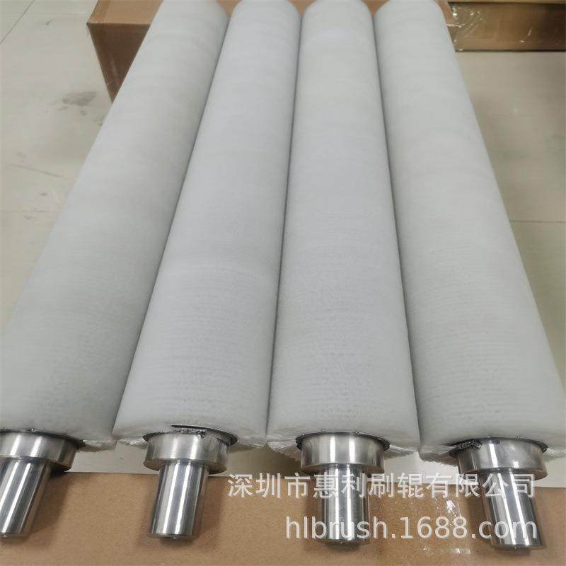 深圳毛刷厂生产平板线弹簧毛刷辊 TFT-LCD双螺旋 三螺旋毛刷辊