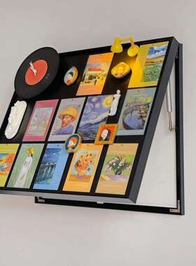 装饰画磁吸黑板遮挡遮丑电表箱总开关客厅电源配电箱电闸挂画