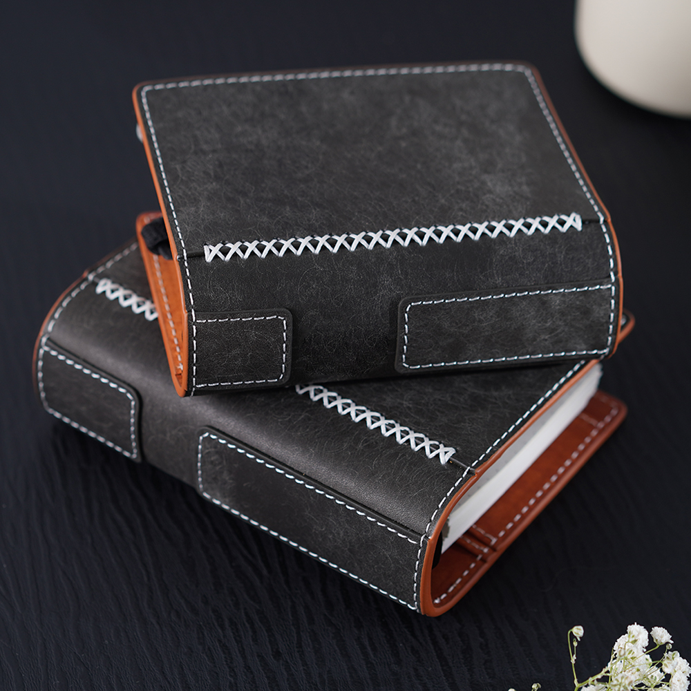 真皮M5A8/A7活页笔记本 特效磨砂牛皮旅行日程日记本手账本