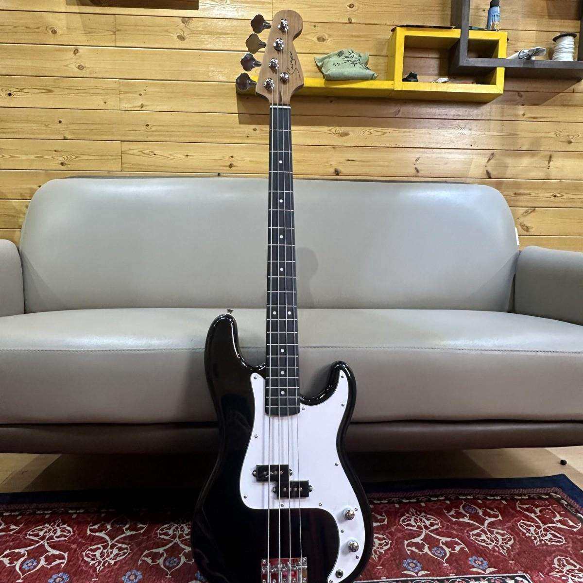 杨木电贝司4弦贝斯bass不锈钢圆品丝电贝司厂家进阶贝斯升级