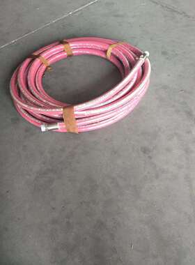 红色法兰连接钢编蒸汽胶管DN32钢丝编织蒸汽 胶管高压胶管厂家