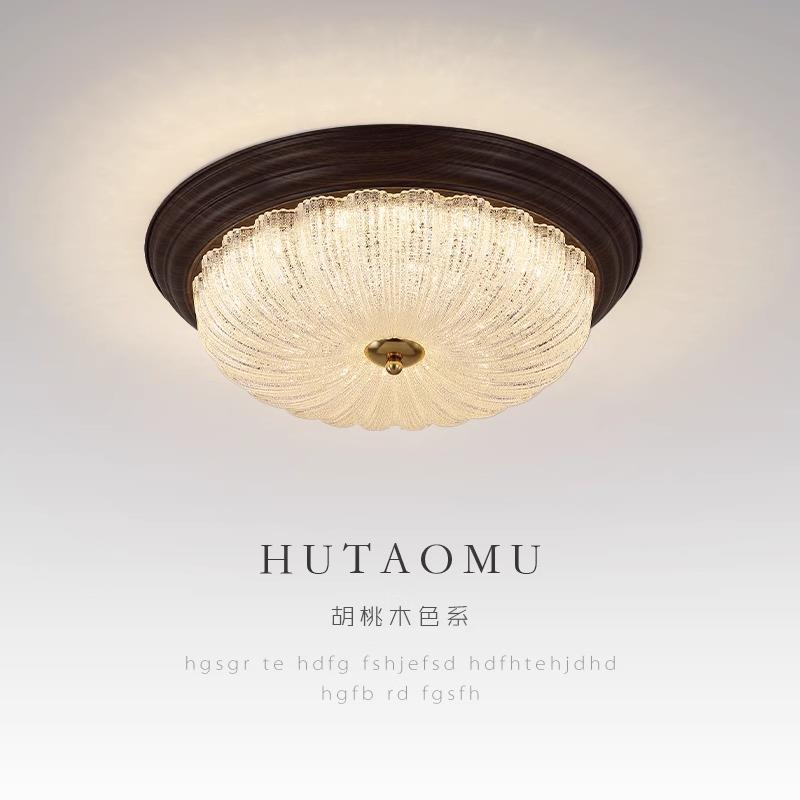 美式护眼卧室吸顶灯复古乡村房间灯高端简约2024年新款玄关书房灯