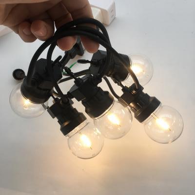 户外氛围灯led太阳能大灯泡跑马灯串G50球泡灯露营婚礼装饰圆球灯