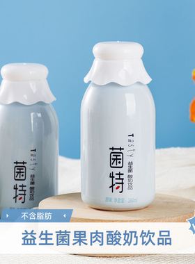 康伴菌特380ml/瓶菌特益生菌酸奶饮品乳酸菌果肉风味低脂