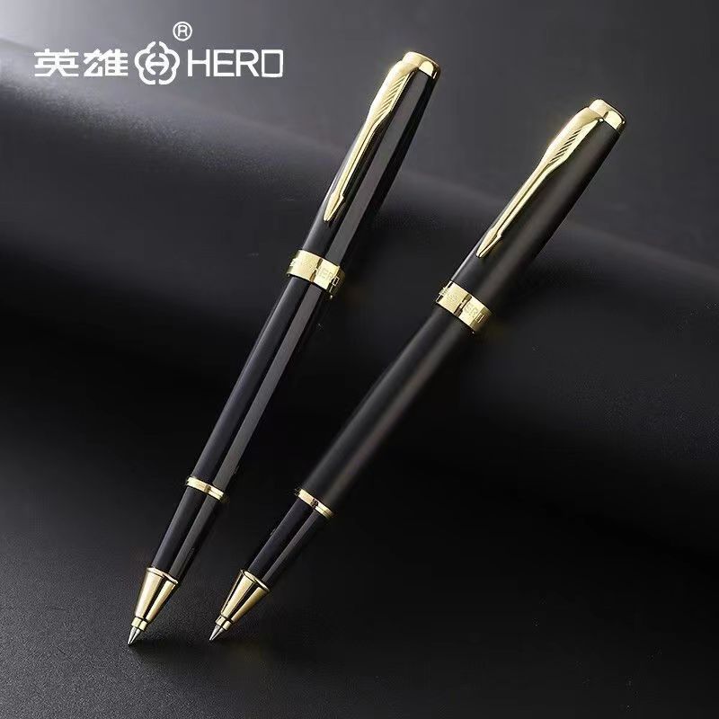 英雄1502宝珠签字笔重手感金属杆高级感企业商务办公会议礼物刻字