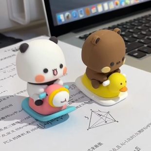 饰公仔友 一二卡通潮玩布男女车载摆件偶布礼物桌面盲盒生日手办装