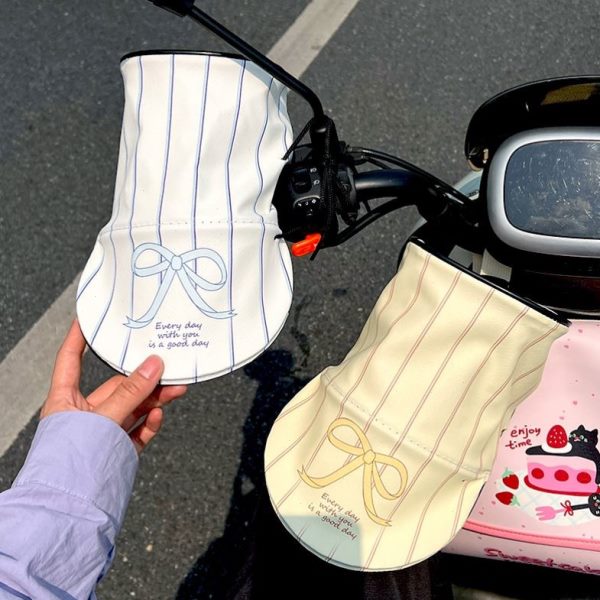 把套防紫外线加长蝴蝶结电瓶电动车透气夏季摩托车手隔热手套防晒
