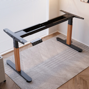 电动升降桌腿双电机收纳横梁办公桌电脑桌支架脚架智能升降桌架子