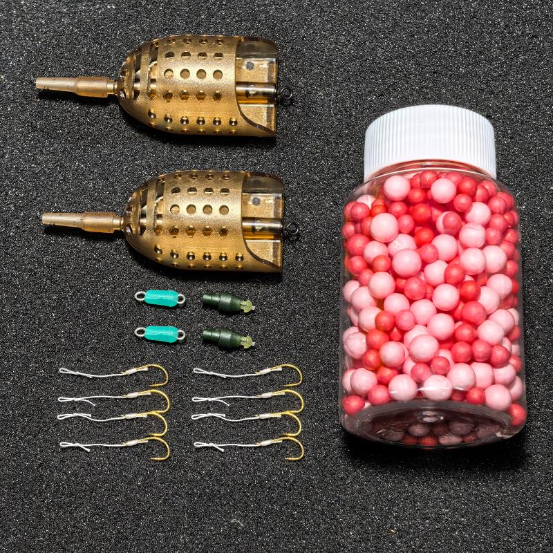 飞德饵笼带配重船型饵笼欧鲤钓配件附饵铅坠托 托饵器飞德钓线 线