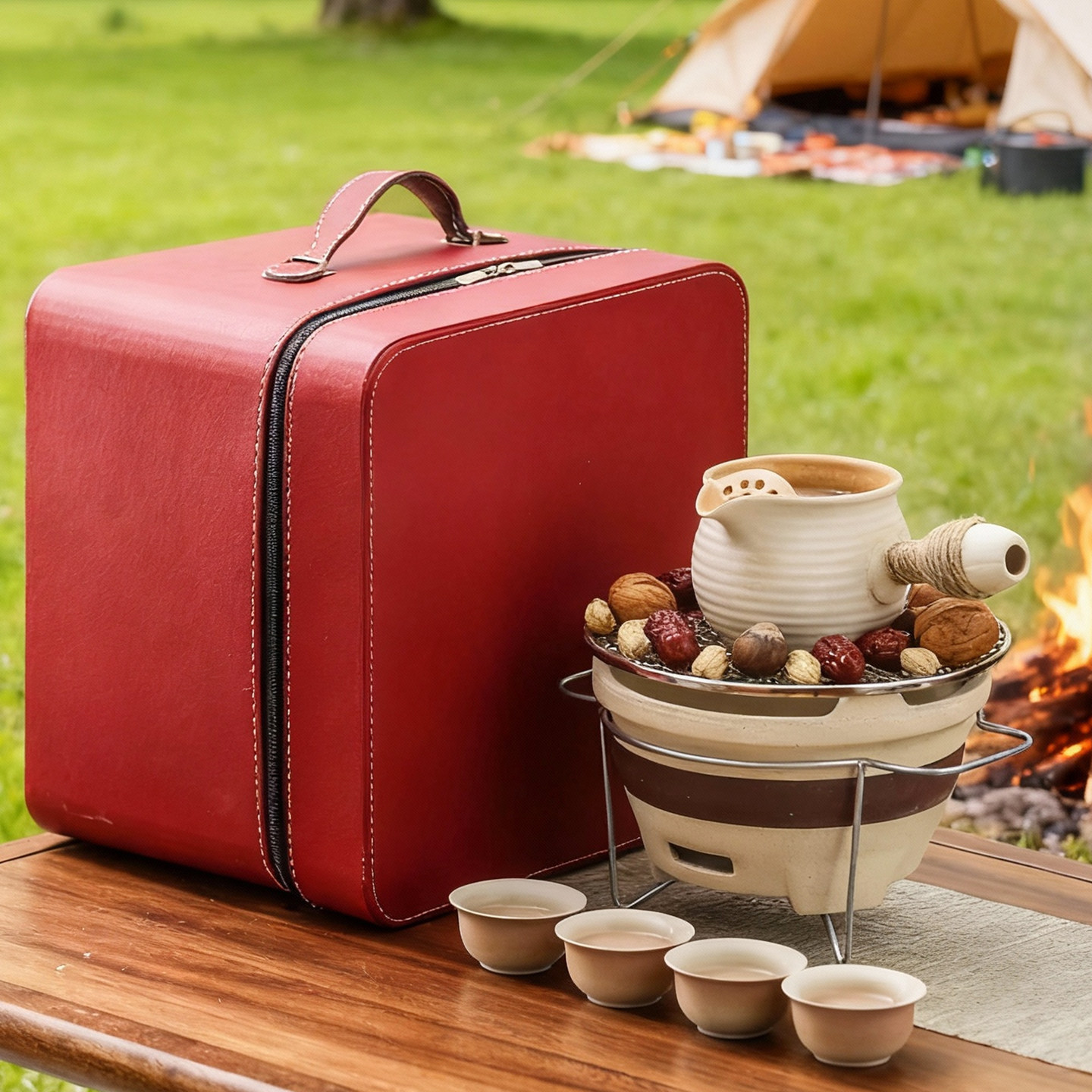 围炉煮茶户外便携装商务定制企业年会实用送员工客户朋友伴手礼物,节庆用品/礼品,创意礼盒/礼品套组,淘宝优惠券,粉丝福利购,淘宝优惠卷