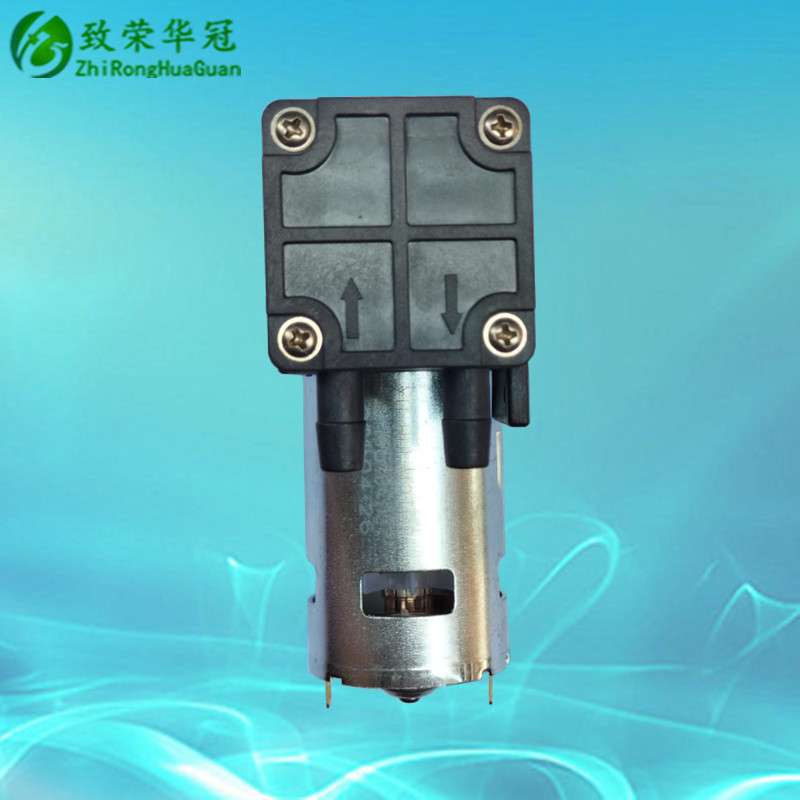 致荣华冠微型真空泵 抽气活塞泵24V小型气泵12V真空吸气泵 负压泵