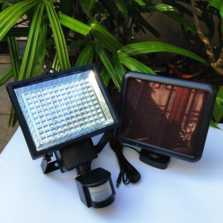 太阳能路灯 户外太阳能人体感应120led灯庭院太阳能墙壁照明 壁灯