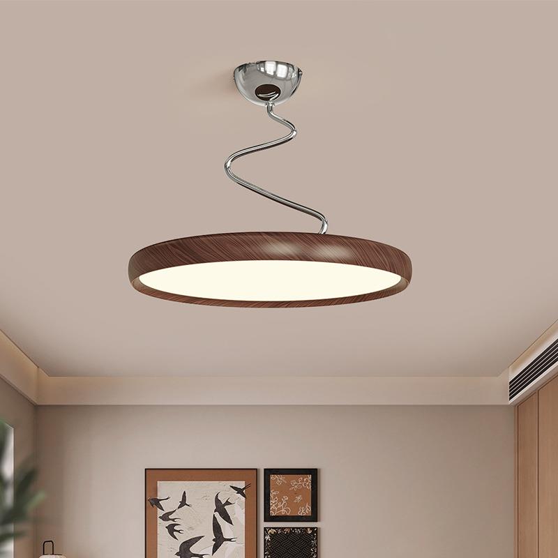 卧室灯吸顶灯奶油风设计师飞碟主卧书房灯中古风创意房间LED吊灯