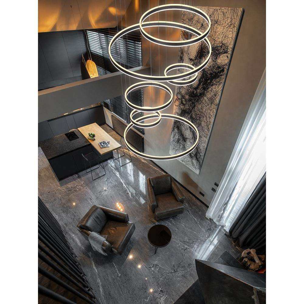 复式楼大吊灯中空跃层挑高空轻奢高档别墅loft楼中楼圆环客厅吊灯,农机/农具/农膜,播种栽苗器/地膜机,淘宝优惠券,粉丝福利购,淘宝优惠卷