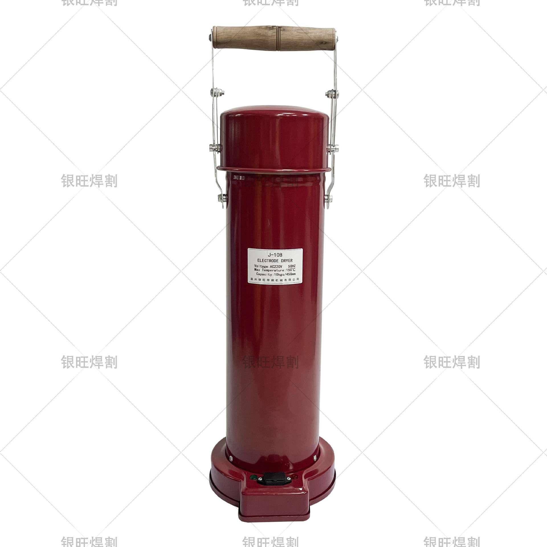 电焊条保温桶10KG加热手提便携式J-10B手提式焊钳焊条烘干桶220v