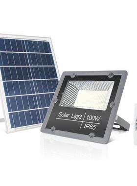 50W~500W太阳能LED投光灯户外防水庭院灯吊灯农村室外太阳能路灯