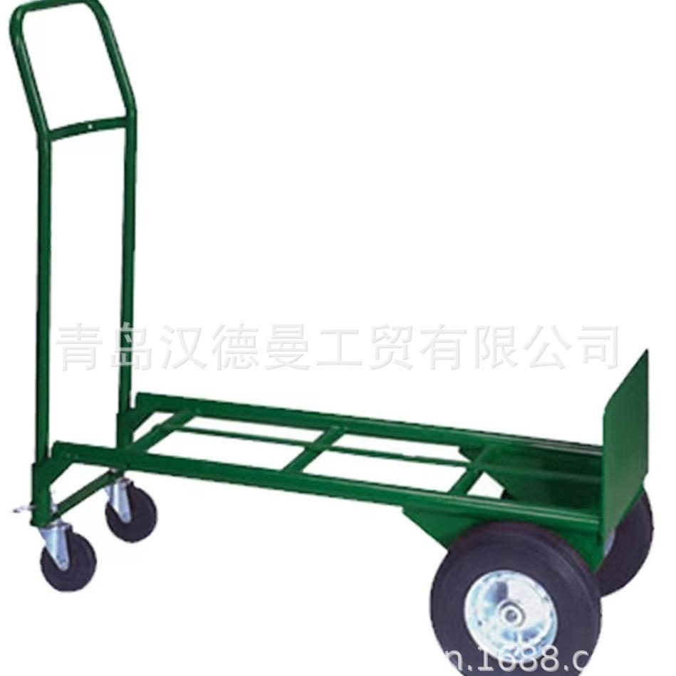 新款推拉两用可调节把手货仓车多功能物流手推车