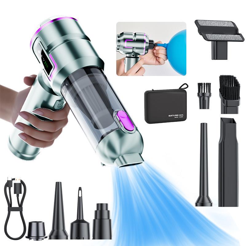 车载吸尘器无刷电机液晶显示屏电量吸尘器手持吸吹一体鼓风机跨境