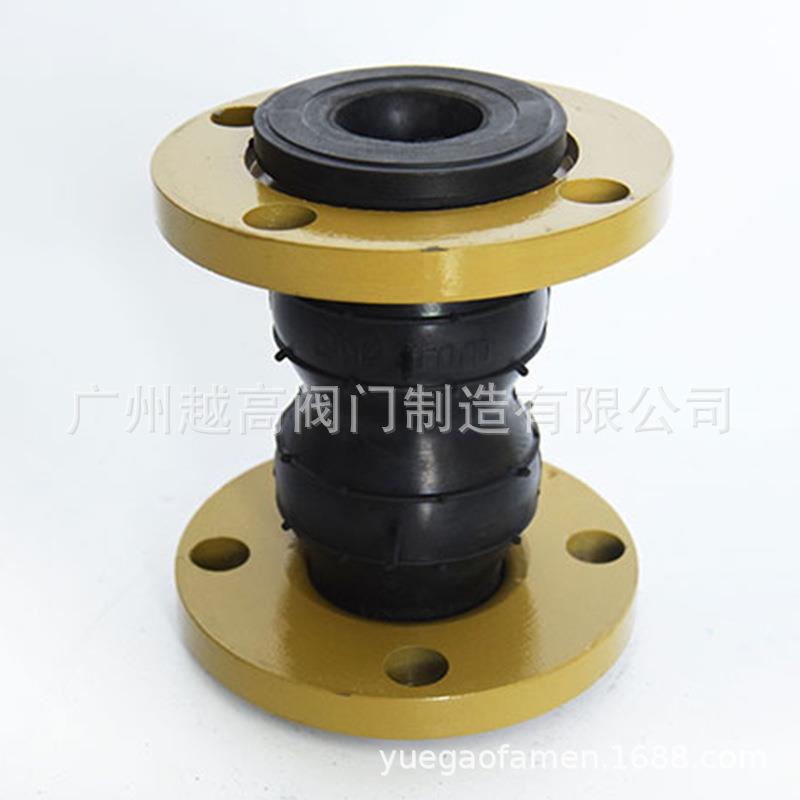 上海静宁RFJS双球体橡胶软接头 耐高温可曲饶三元乙丙膨胀节