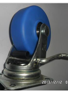 STM-130 MBC W-3 蓝色MC尼龙刹车轮 取付高177mm 南星脚轮