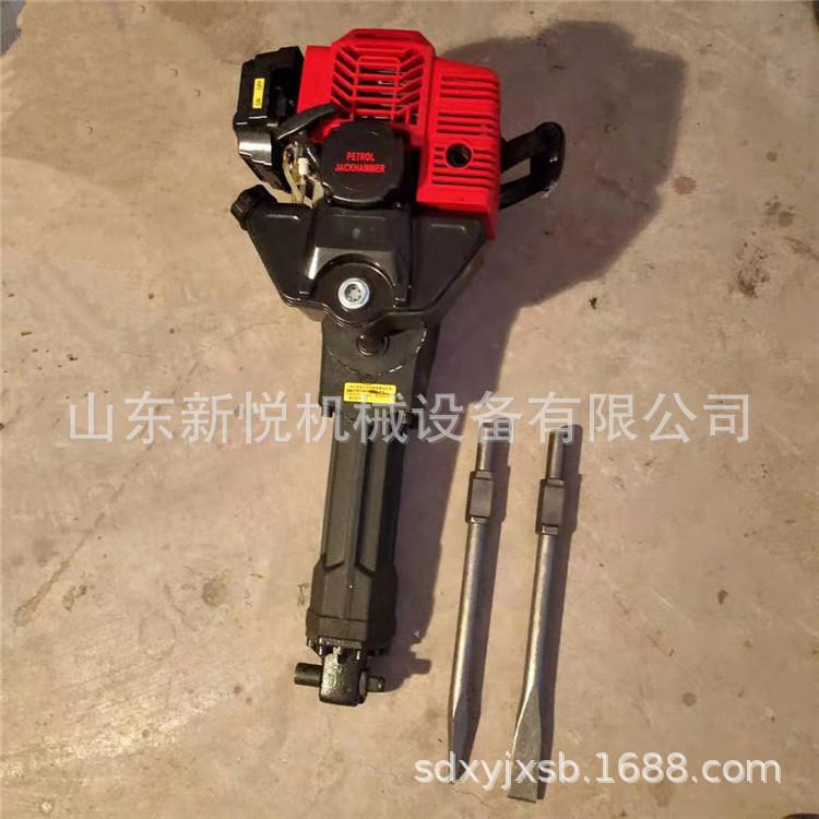 道路修建冲击锤视频 手提式大功率工程汽油破碎镐 冲击钻