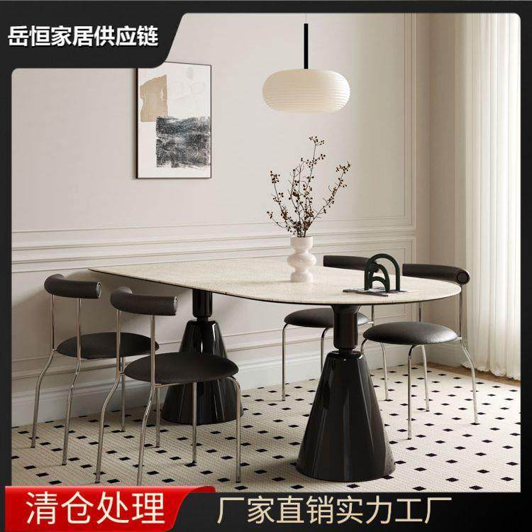 轻奢现代简约法式奶油餐桌餐桌椅岩板组合小户型家用椭圆形桌子,农机/农具/农膜,播种栽苗器/地膜机,淘宝优惠券,粉丝福利购,淘宝优惠卷