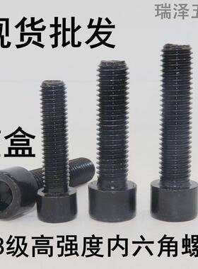 8.8级内六角螺栓 GB70黑色高强度内六角螺丝M6M8M10M12M14M16M18