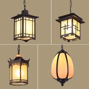 户外吊灯新中式庭院灯笼亭子灯室外别墅连廊宫廷凉亭太阳能灯