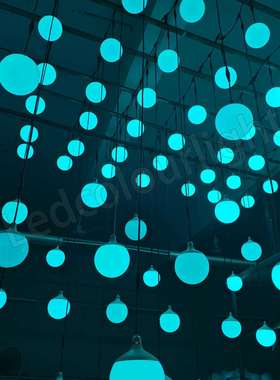 150mm DMX RGB LED球泡灯 公园商场装饰 星空艺术馆 氛围灯