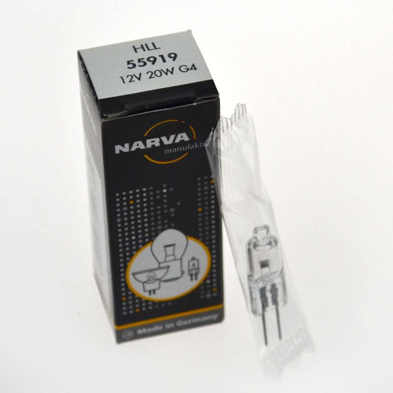 NARVA利华卤素灯泡55919 HLL 12V20W显微镜灯泡 生化仪灯泡