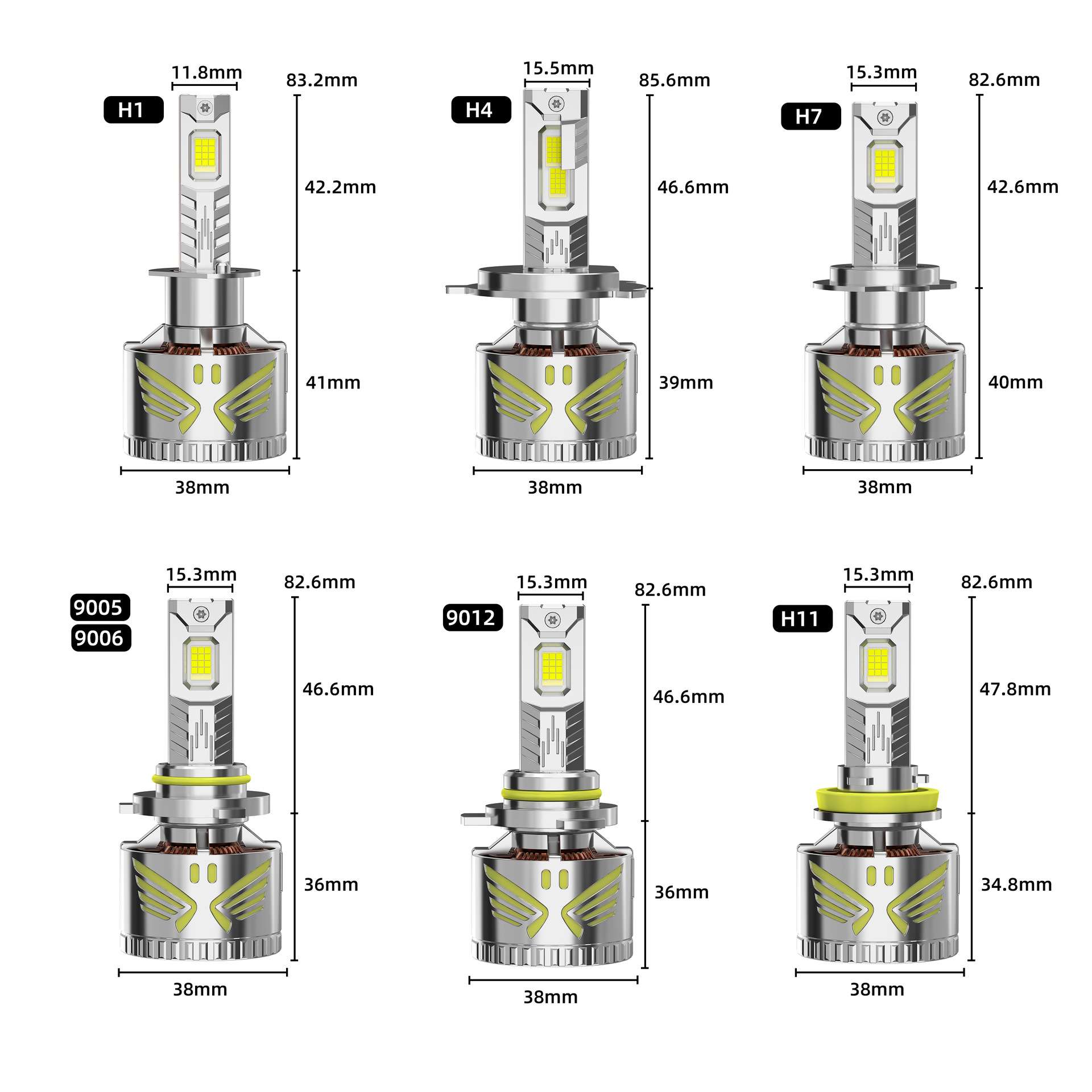 星盛源跨境款汽车led车灯 240W双铜管led灯h1h7h11h4远近一体大灯