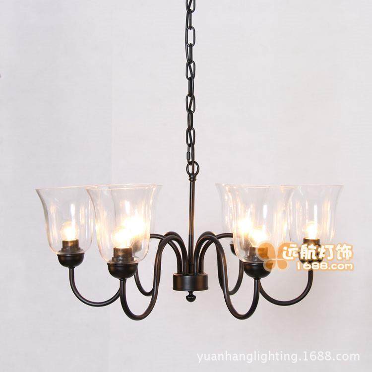 美式乡村铁艺餐厅灯三头客厅灯简约大气创意玻璃灯罩吊灯,农机/农具/农膜,播种栽苗器/地膜机,淘宝优惠券,粉丝福利购,淘宝优惠卷
