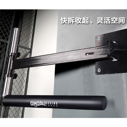 竞派墙挂式拳击旋转棍靶可调节速度球壁挂靶灵敏闪避反应训练拳靶