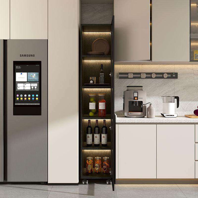 厨房夹缝置物架落地多层冰箱缝隙窄橱柜玻璃门微波炉锅具碗边立柜,厨房/烹饪用具,厨房置物架/置物柜/角架,淘宝优惠券,粉丝福利购,淘宝优惠卷