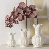 法式 中古芬顿陶瓷花瓶客厅水养插花ins风装 饰高级感小众花器摆件