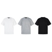 JADEQILIN夏季 高街上衣情侣装 潮牌纯色结构短袖 T恤男宽松ins美式