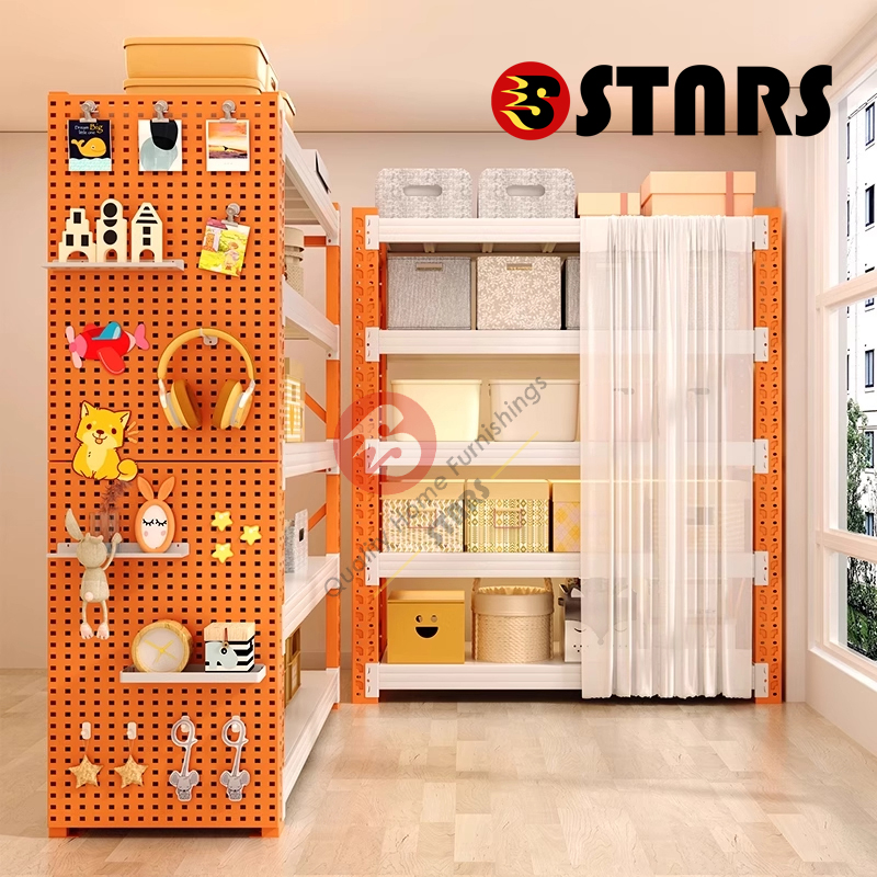 德国防尘帘洞洞板多层置物架