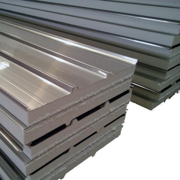 彩钢夹芯板岩棉夹芯板防火隔热瓦钢结构屋面瓦墙面板