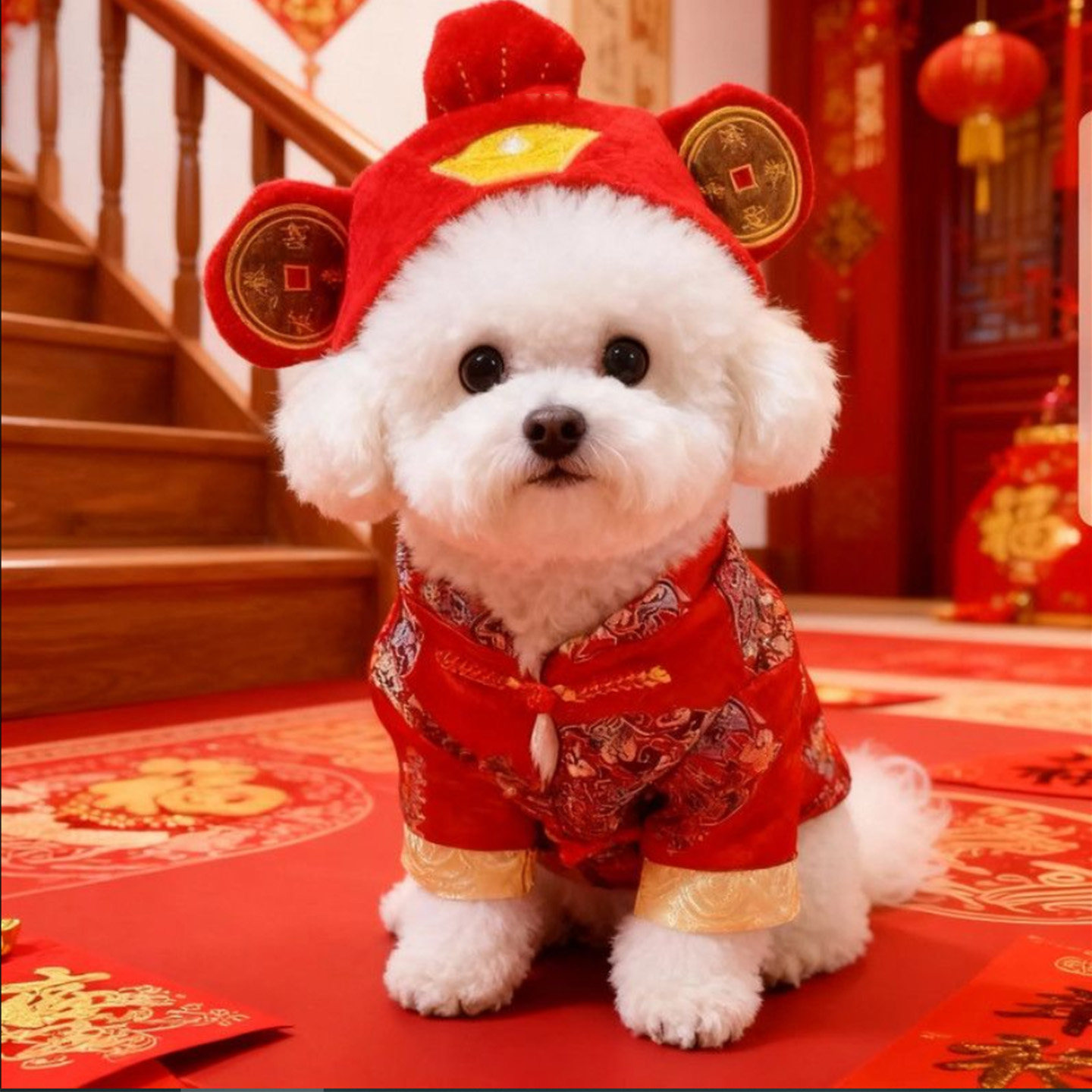 狗狗衣服新年唐装冬季保暖盘扣刺绣防掉毛小型犬泰迪比熊宠物服装,宠物/宠物食品及用品,狗宠物服装/雨衣,淘宝优惠券,粉丝福利购,淘宝优惠卷